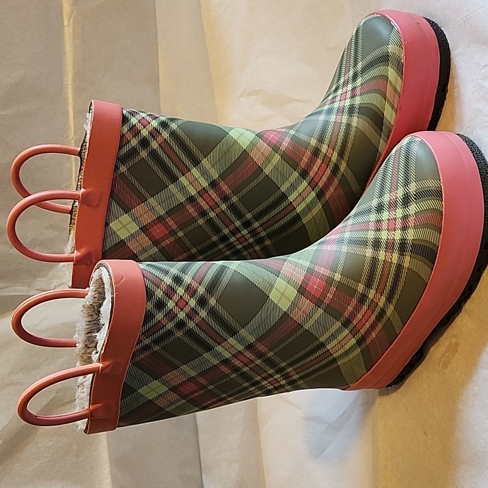 Faux-fur lined Waterproof Rain Boots